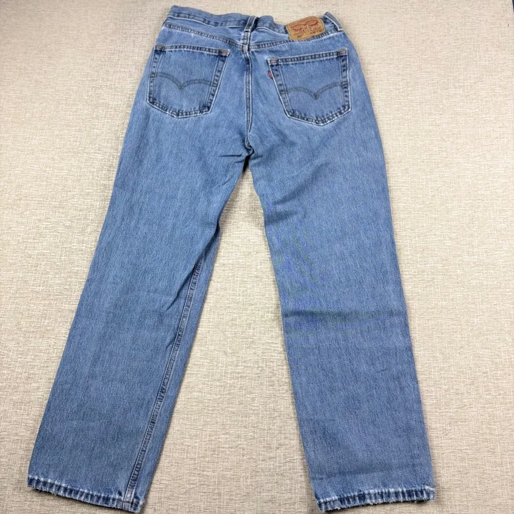 Levis 550 Mens 31x30 Slight Distress Jeans Thigh Fade ** Vintage Style ** Denim